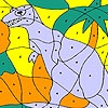 Jeu Alone dinosaur coloring en plein ecran