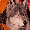 Jeu Autumn  wolf slide puzzle en plein ecran