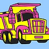 Jeu Big garbage truck coloring en plein ecran