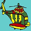 Jeu Big military helicopter coloring en plein ecran