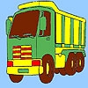 Jeu Big transport truck coloring en plein ecran