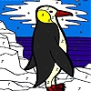 Jeu Black penguin coloring en plein ecran