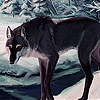 Jeu Black wolf in the woods slide puzzle en plein ecran