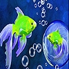 Jeu Bubble and fishes slide puzzle en plein ecran