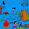 Jeu Camping night and Friends coloring en plein ecran