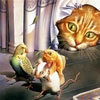 Jeu Cat, mouse, parrot and fish. en plein ecran