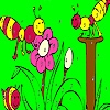 Jeu Caterpillar family coloring en plein ecran