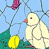 Jeu Chick and egg coloring en plein ecran
