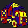 Jeu City transport truck coloring en plein ecran