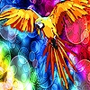Jeu Colorful woods parrot slide puzzle en plein ecran
