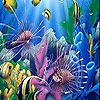 Jeu Diverse fishes in the sea slide puzzle en plein ecran