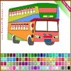 Jeu Double Decker Bus Coloring en plein ecran