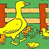 Jeu Duckie in the farm coloring en plein ecran
