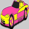 Jeu Fabulous pink car coloring en plein ecran