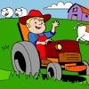 Jeu Farm Tractor Coloring en plein ecran