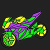 Jeu Fascinating and fast motorcycle coloring en plein ecran