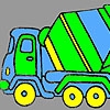 Jeu Fast concrete truck coloring en plein ecran