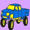 Jeu Fast mountain jeep coloring en plein ecran