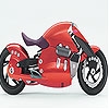 Jeu Fast red motorbike slide puzzle en plein ecran