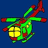 Jeu Fast vacation helicopter coloring en plein ecran