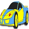 Jeu Fast yellow car coloring en plein ecran