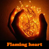 Jeu Flaming heart en plein ecran