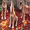 Jeu Fox cubs in the woods puzzle en plein ecran