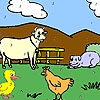 Jeu Funny farm animals coloring en plein ecran