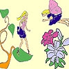 Jeu Garden and fairies coloring en plein ecran