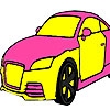 Jeu Grand pink  car coloring en plein ecran