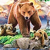 Jeu Grizzly bear and cub bears slide puzzle en plein ecran
