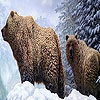 Jeu Grizzly bears and snow puzzle en plein ecran