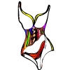 Jeu High Fashion Swim Suit Coloring Page en plein ecran