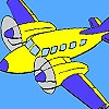 Jeu High flying  plane coloring en plein ecran