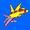 Jeu High performance airplane coloring en plein ecran