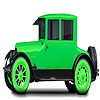 Jeu Historic green car coloring en plein ecran