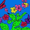 Jeu Hungry butterflies coloring en plein ecran