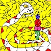 Jeu Hungry snake coloring en plein ecran