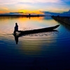 Jeu Jigsaw: Sunset Fisherman en plein ecran