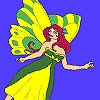 Jeu Lady spring fairy coloring en plein ecran