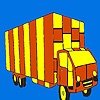Jeu Long road truck coloring en plein ecran