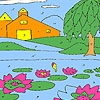 Jeu Lotus garden coloring en plein ecran