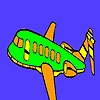 Jeu Minor military airplane coloring en plein ecran