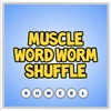 Jeu muscle word worm shuffle en plein ecran