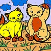 Jeu Naughty cats coloring en plein ecran