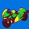 Jeu New and fast motorbike coloring en plein ecran
