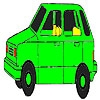 Jeu Old green car coloring en plein ecran
