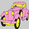 Jeu Pink historic car coloring en plein ecran