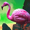 Jeu Pink lake flamingos puzzle en plein ecran