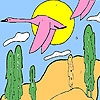 Jeu Pink storks coloring en plein ecran